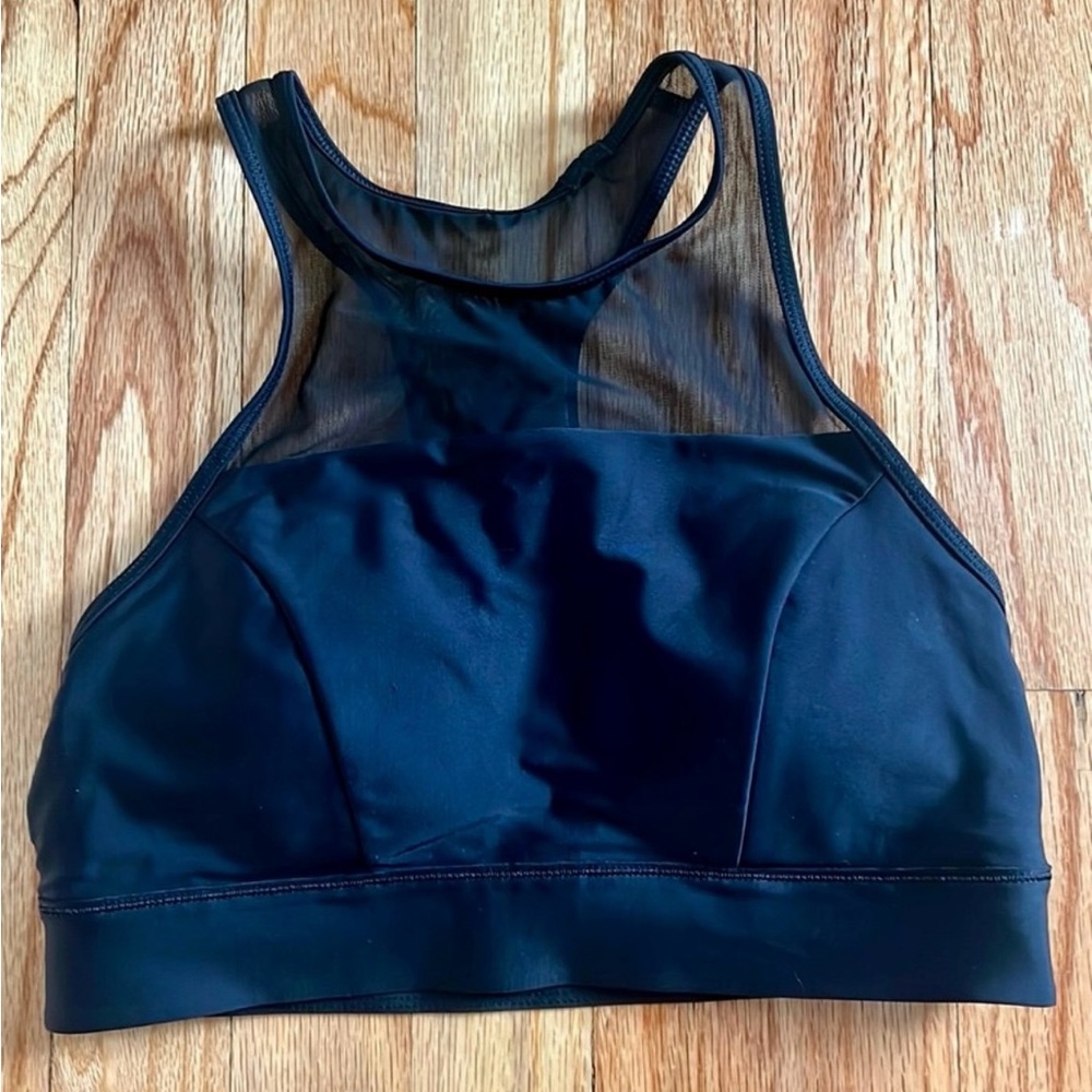 Lululemon Black Sports Bra/Swim Top, Size 4